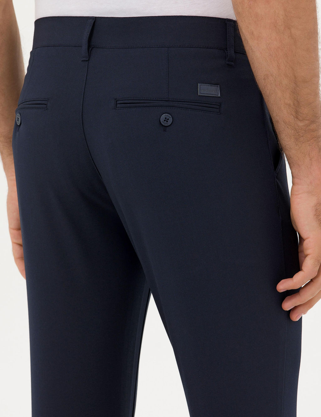 Темно-синие брюки чинос узкого кроя - Cacharel фото 7