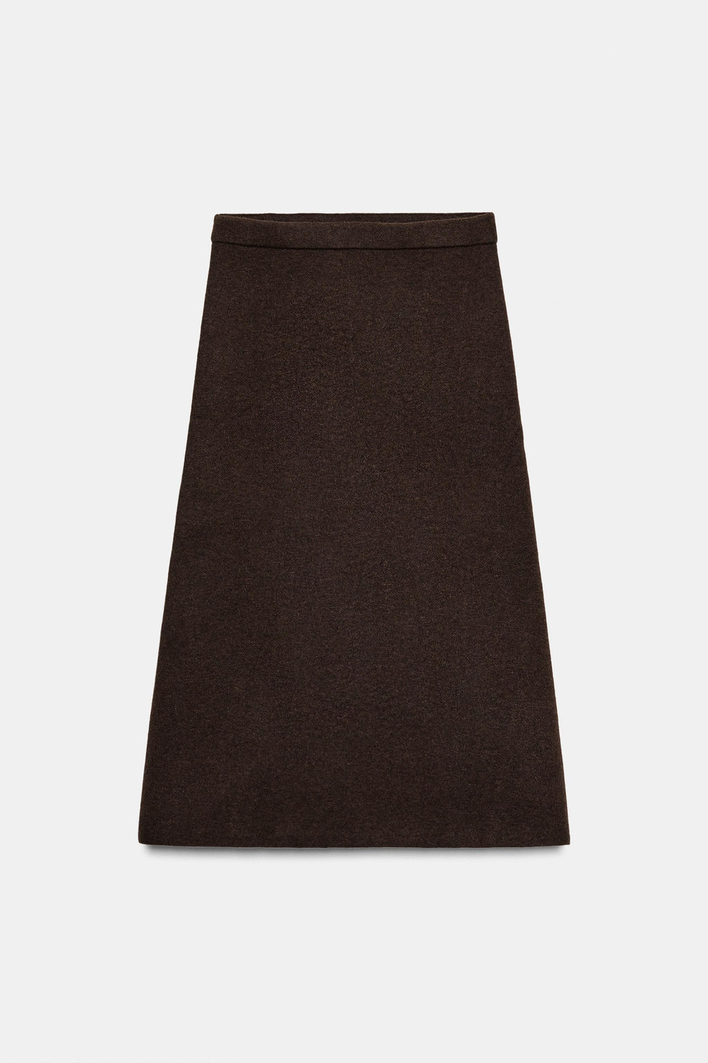 FALDA MIDI PUNTO / Marr?n - Zara фото 6
