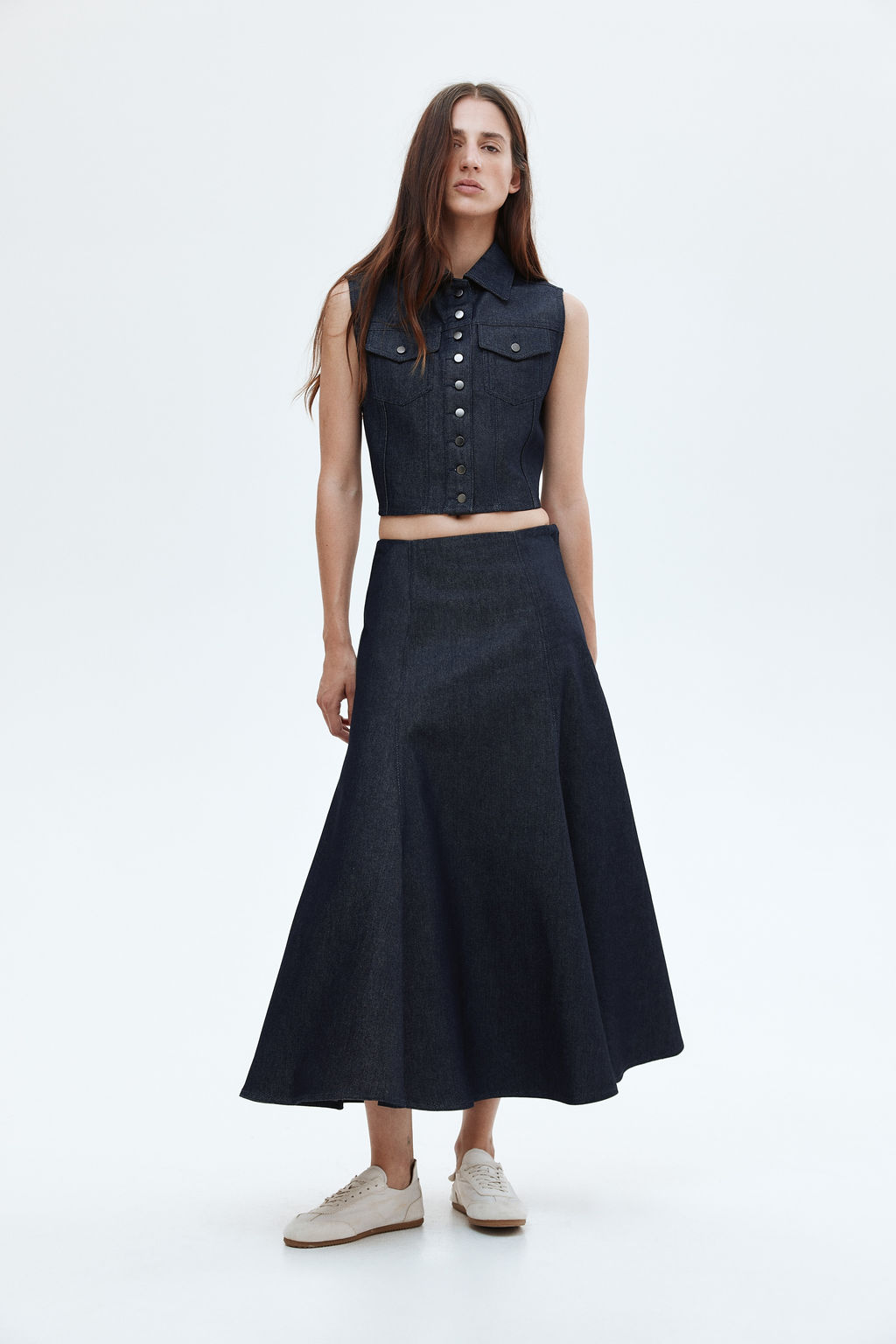 Falda denim con vuelo - H&m фото 5