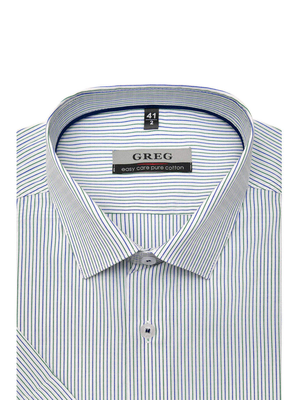 Сорочка мужская короткий рукав GREG 141/201/6154/Z/1p  фото 3