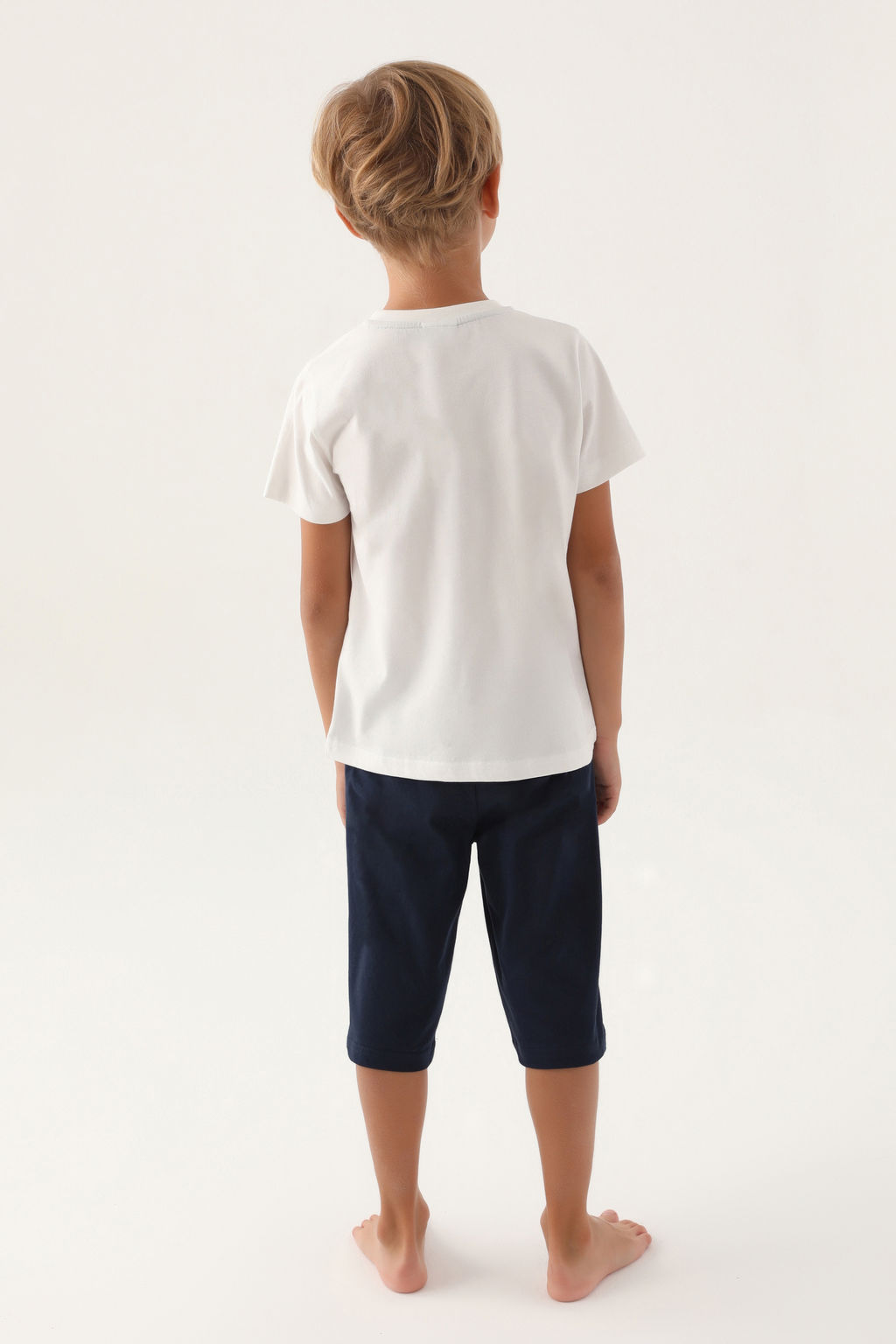 Кремовый пижамный комплект для мальчика - U.s. polo assn фото 4