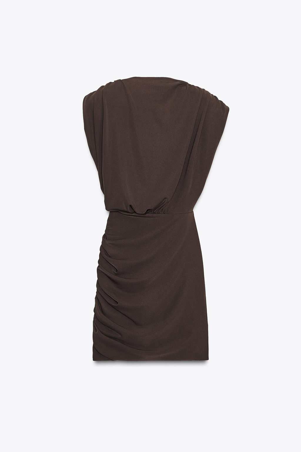 SHORT DRESS WITH SHOULDER PADS - Zara фото 6