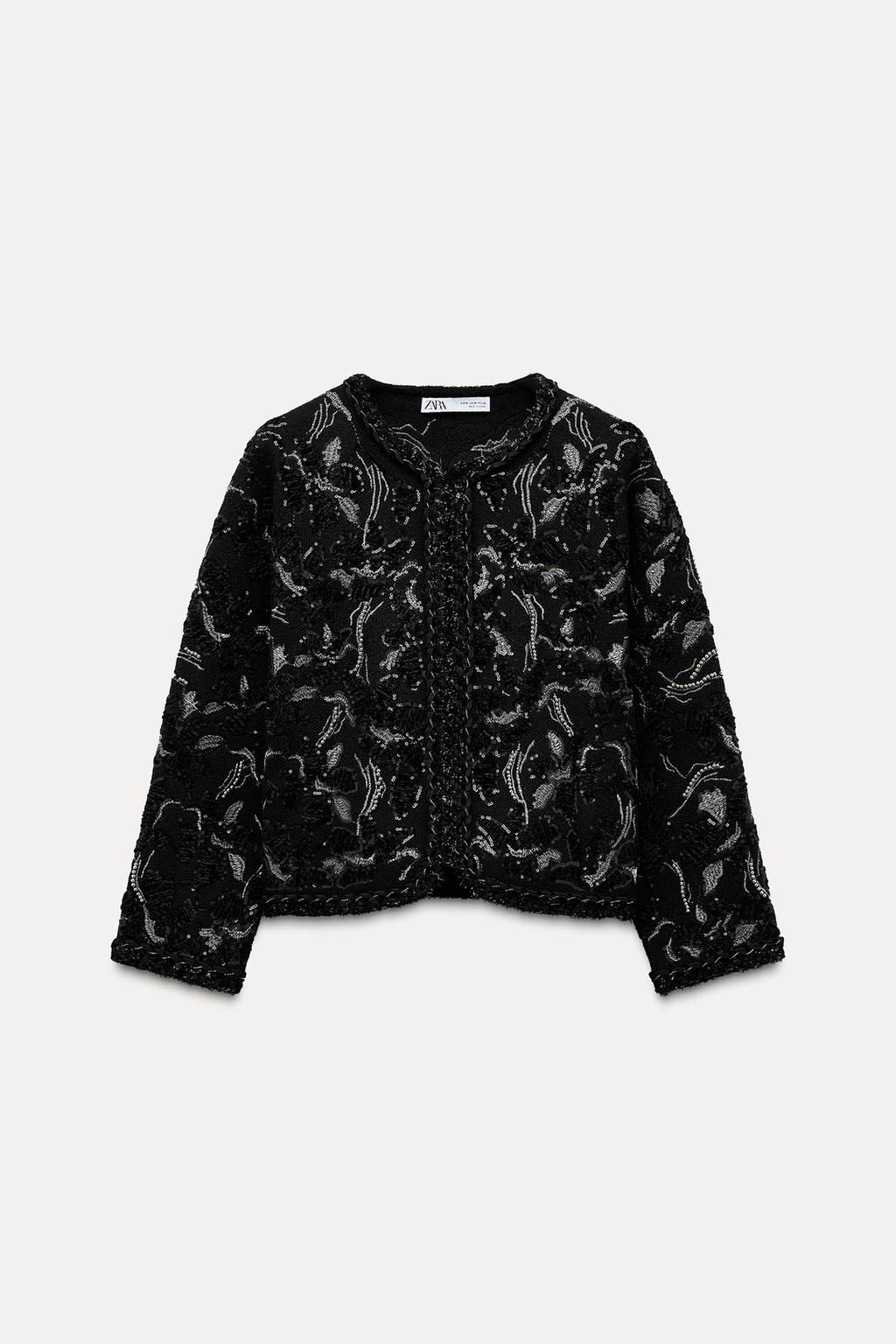 SEQUINNED KNIT CARDIGAN - Zara фото 6