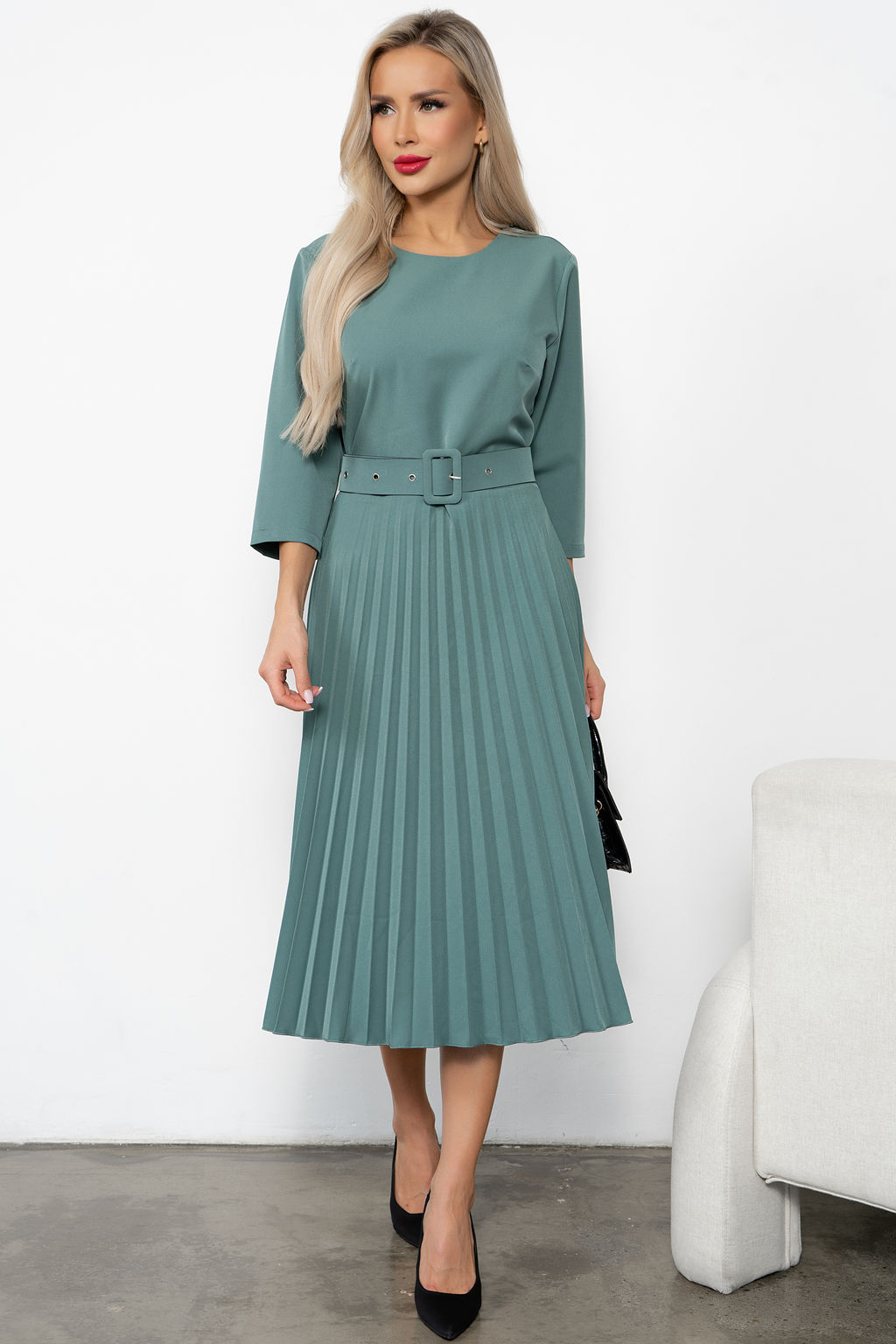 Платья Агния (фисташковый) Р11-1220 - Николь фото 3