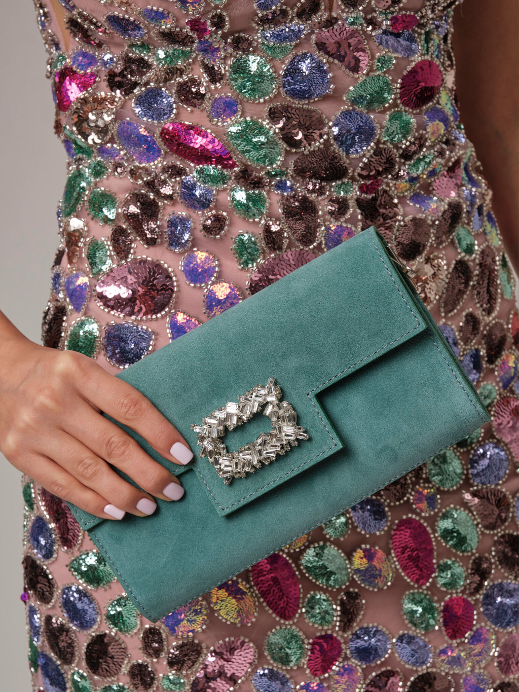 Клатч замшевый Deboro 31016 минт