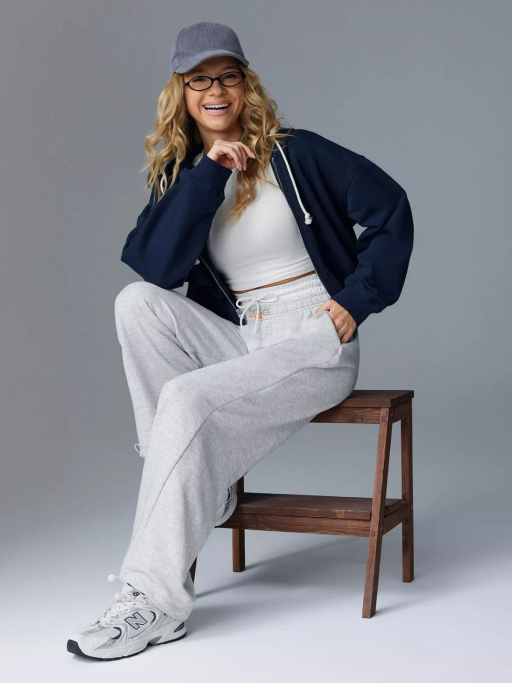 Спортивные брюки с двойным поясом