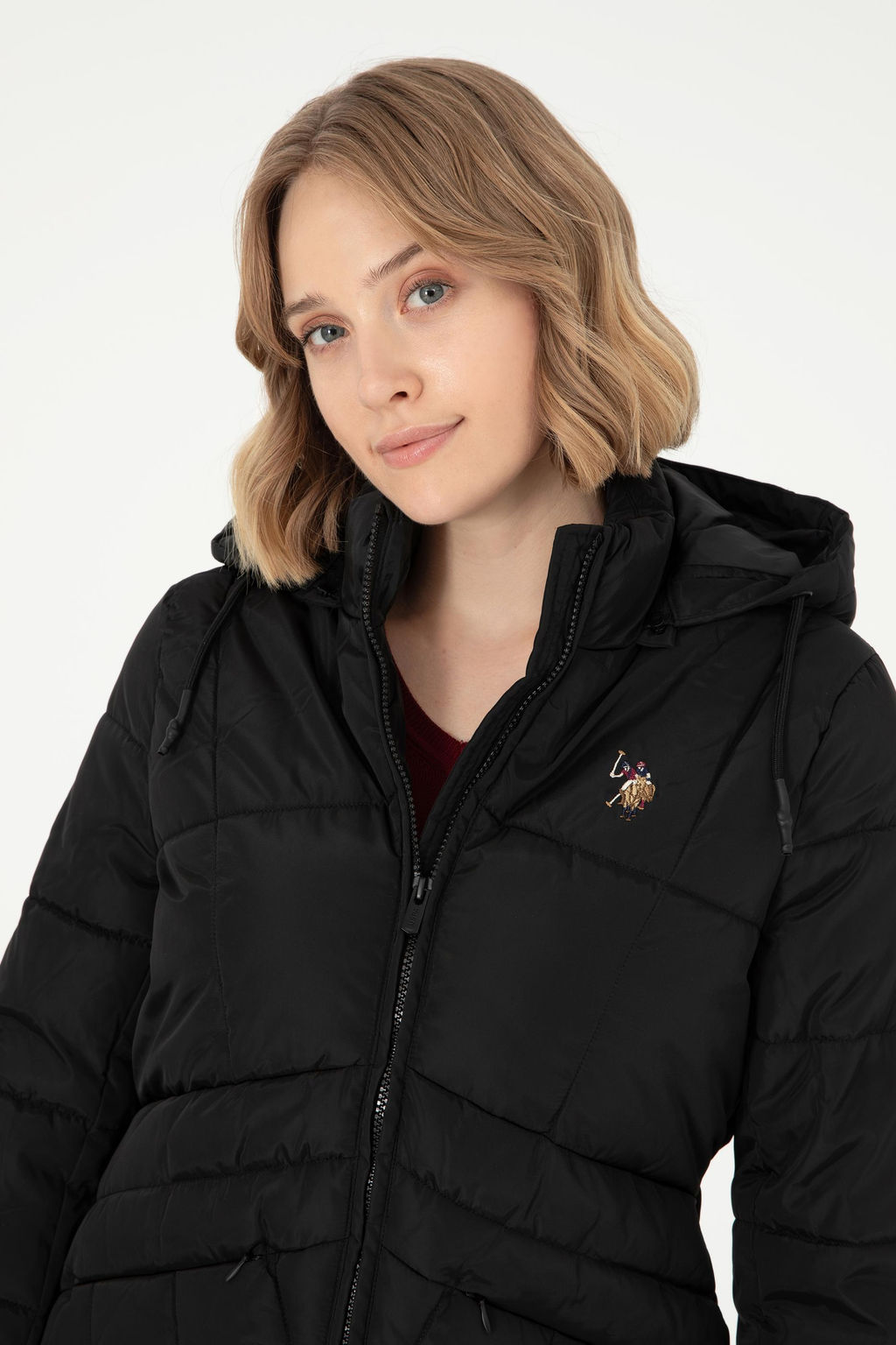 Женское черное пальто - U.s. polo assn фото 2