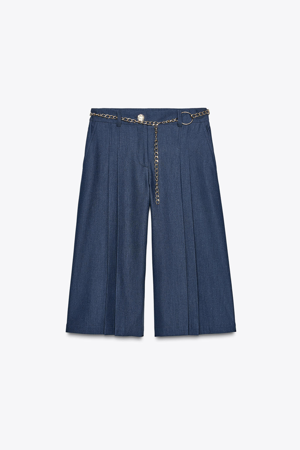 CHAIN BELT LONG BERMUDA SHORTS - Zara фото 7