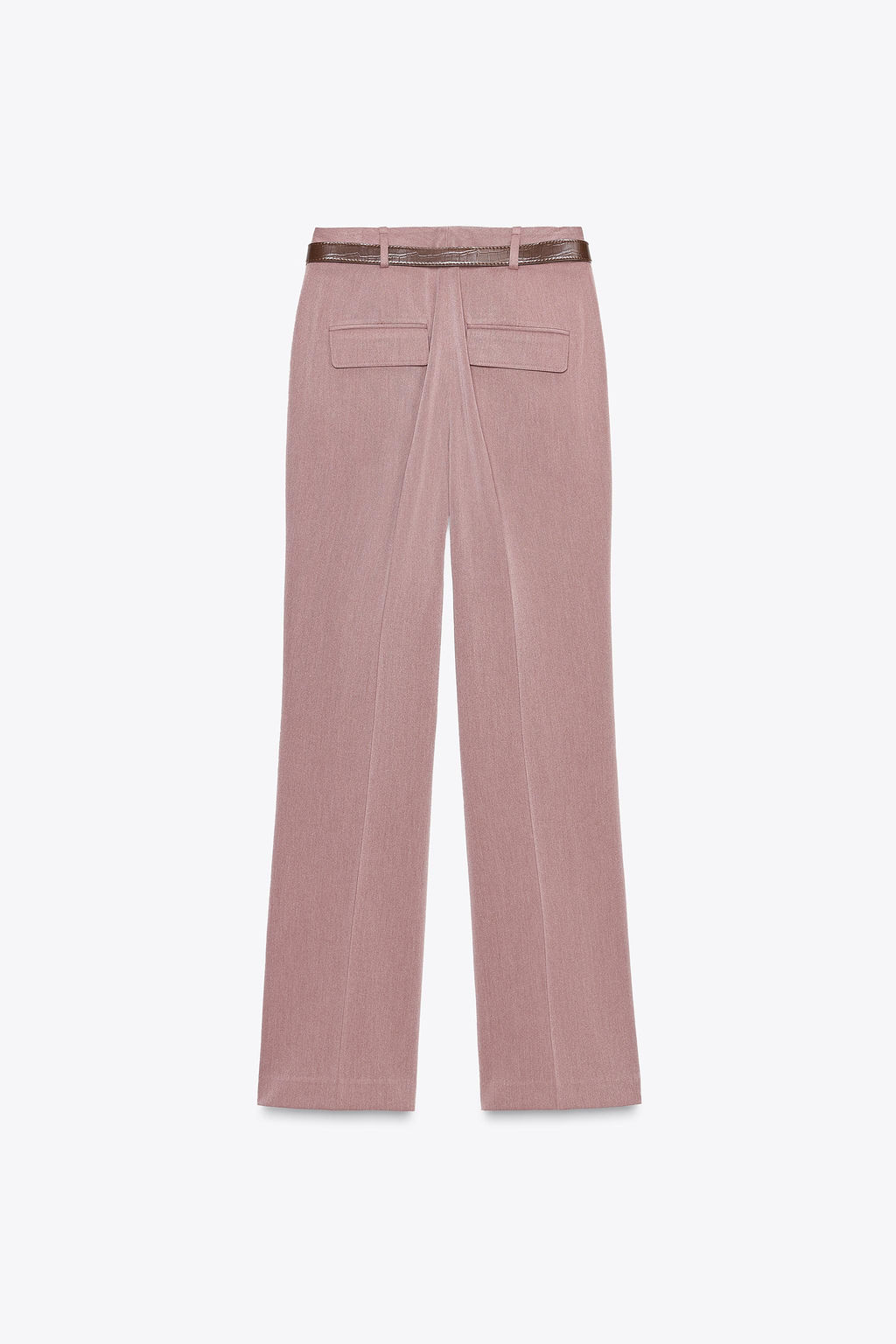 STRAIGHT-LEG TROUSERS WITH BELT - Zara фото 6