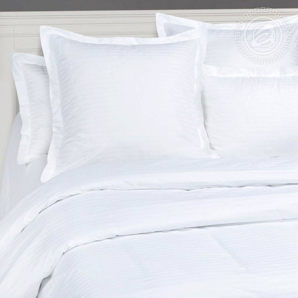 Белый Семейный/Пододеяльник: 2 шт. - 215*145; Простыня: 1 шт. - 220*240; Наволочка: 2 шт. - 70*70; Наволочка: 2 шт. - 50*70; Страйп - сатин - Артпостель фото 2