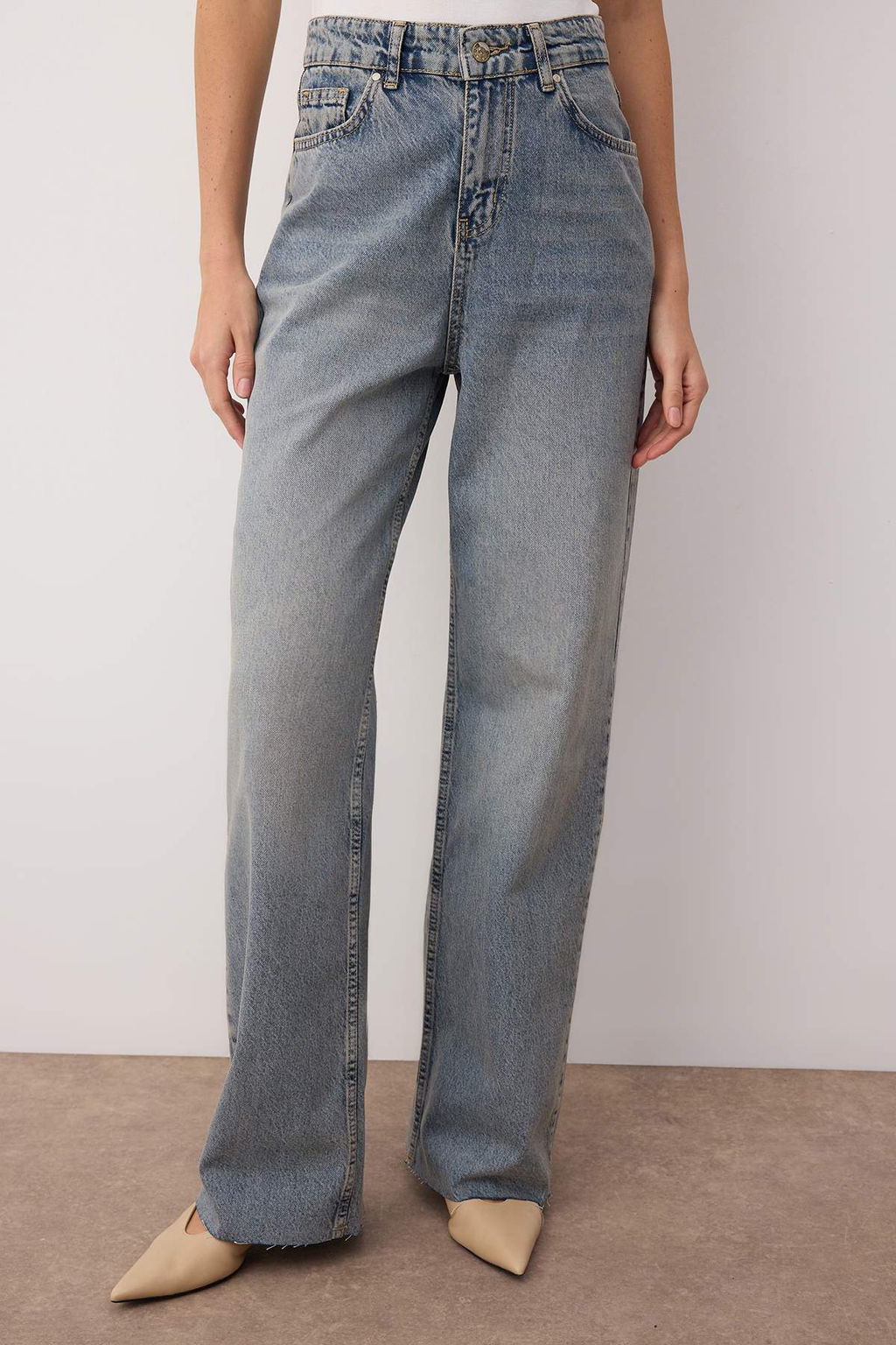 Mavi Yuksek Bel Genis Paca Wide Leg Jeans TWOAW26JE00089 - Trendyolmilla фото 3