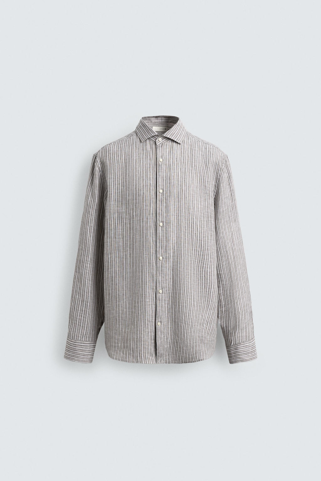 CAMISA RAYAS 100% LINO / rayas - Zara фото 7