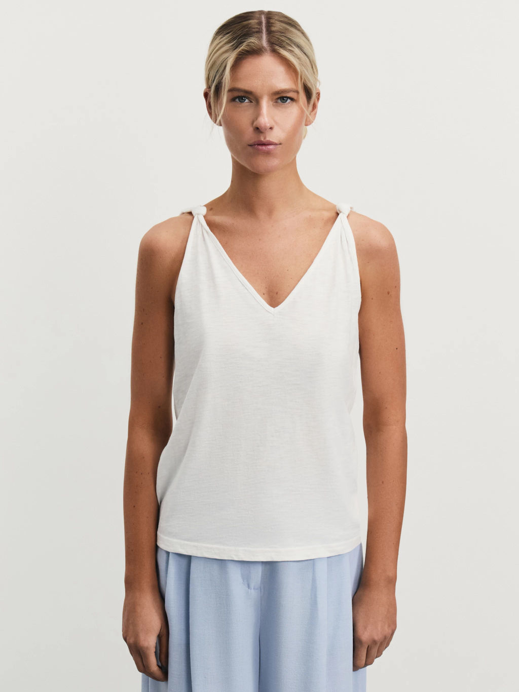 Майка из вискозы и хлопка / Zarina  фото 3