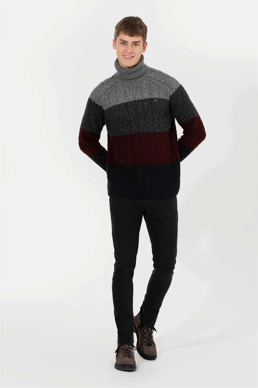 U. S. Polo Assn Мужской темно-синий свитер - U.s. polo assn фото 4