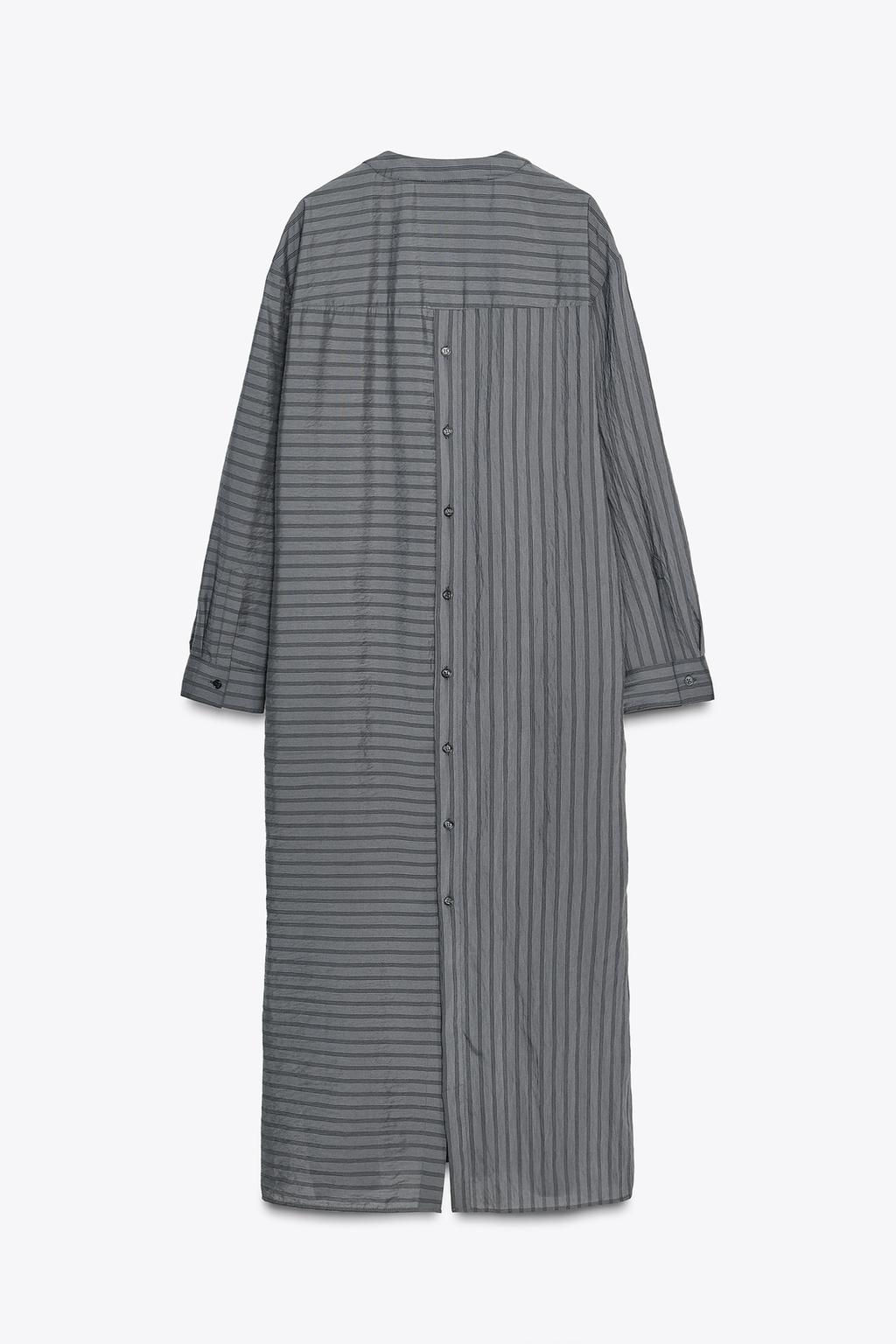 ZW COLLECTION STRIPED SHIRT DRESS - Zara фото 7