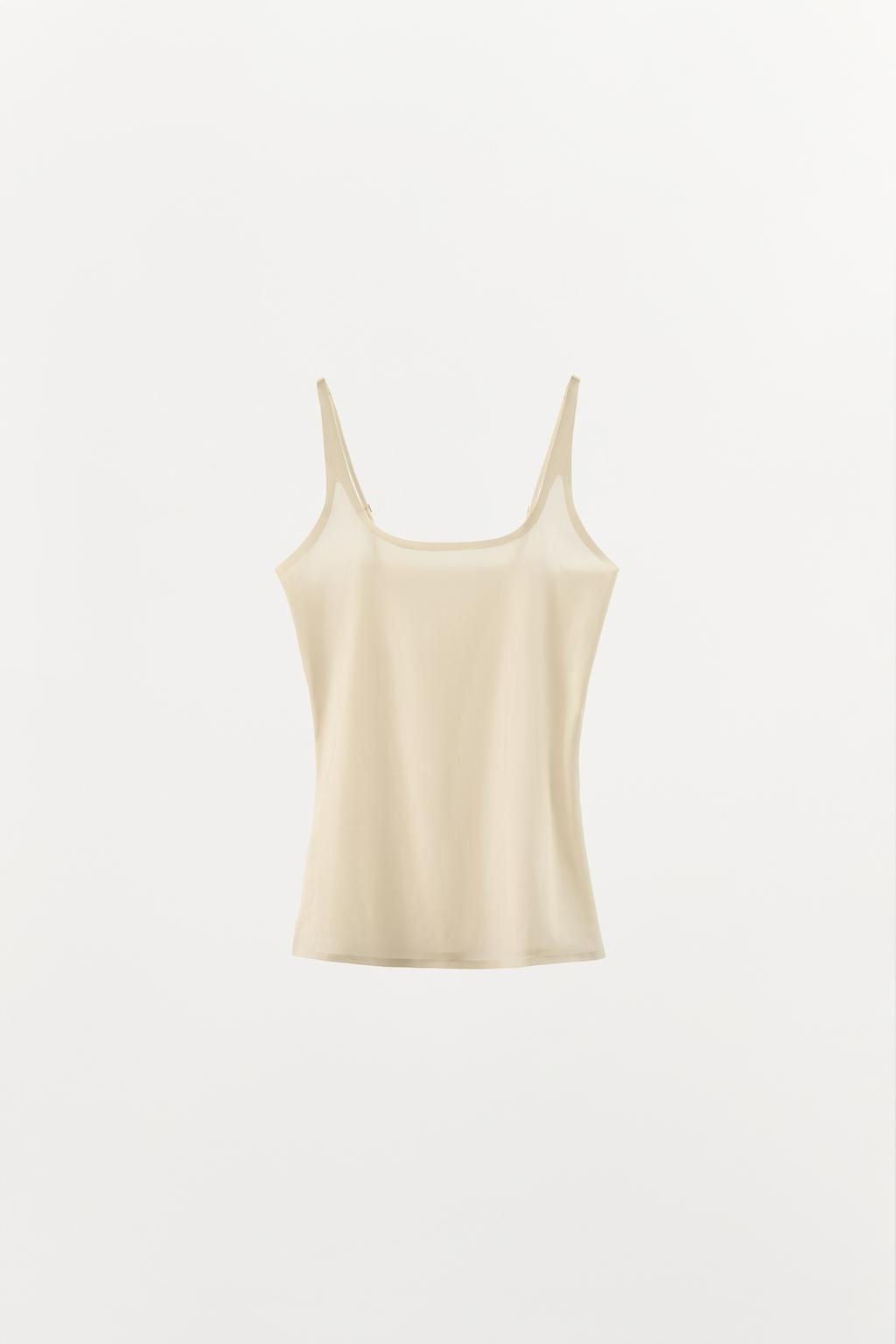 POLYAMIDE STRAP TOP - Zara фото 7