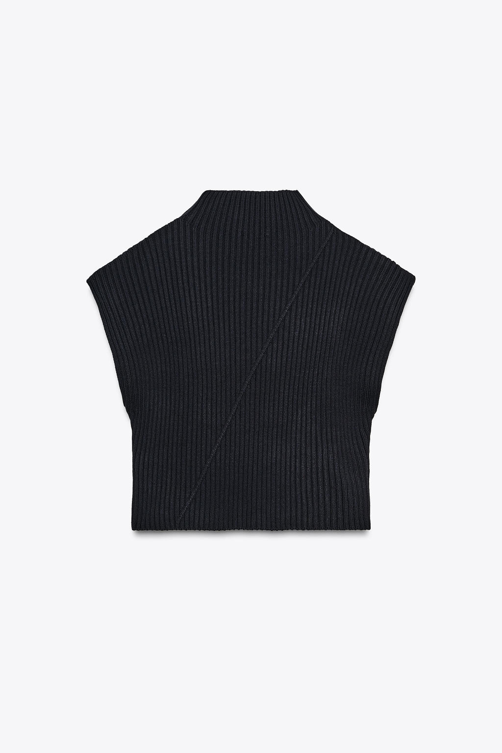 RIBBED KNIT VEST - Zara фото 7