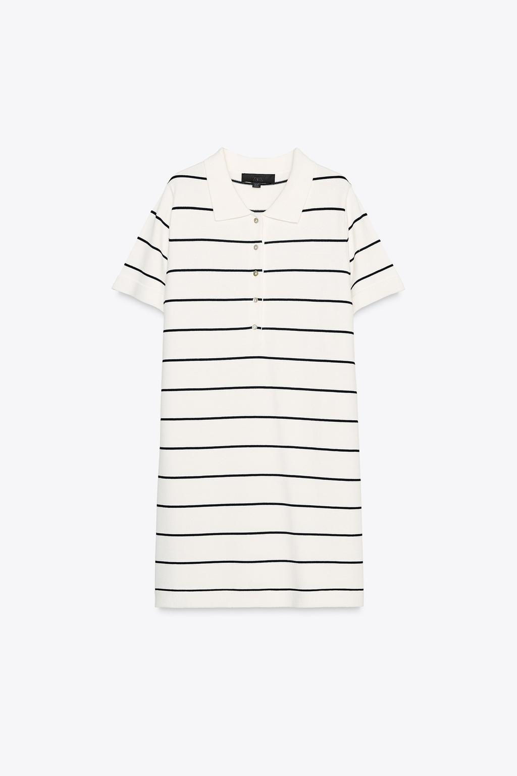 SHORT KNIT STRIPED DRESS - Zara фото 7