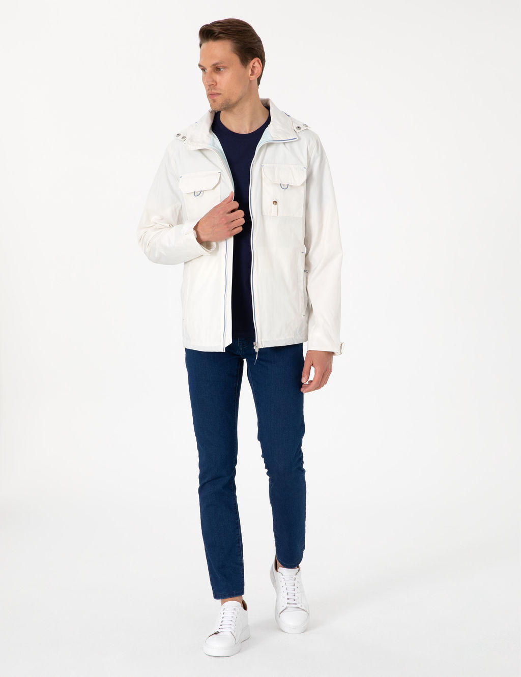 Ekru Kap__onlu Mont - Pierre cardin фото 4