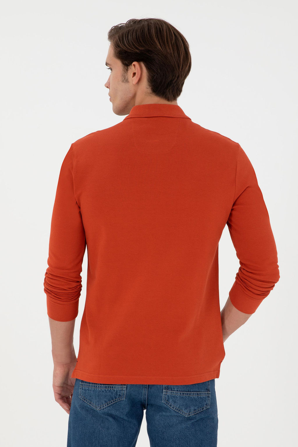 Erkek Kiremit Basic Sweatshirt