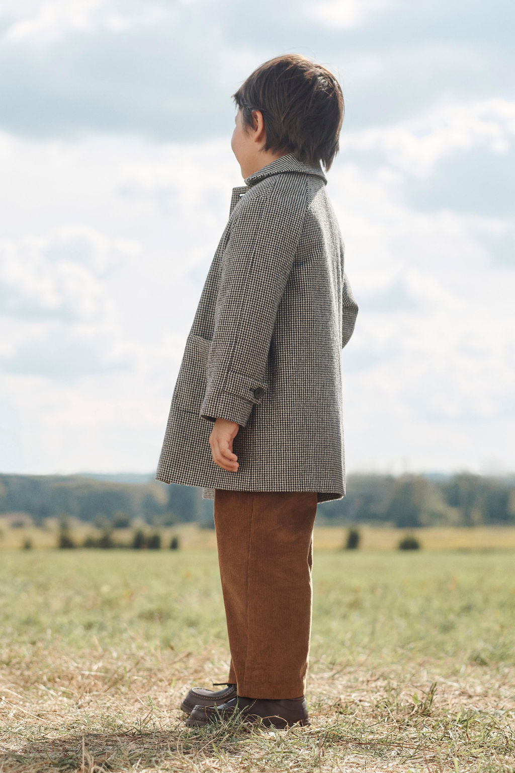 LIMITED EDITION HOUNDSTOOTH WOOL BLEND COAT - Zara фото 3