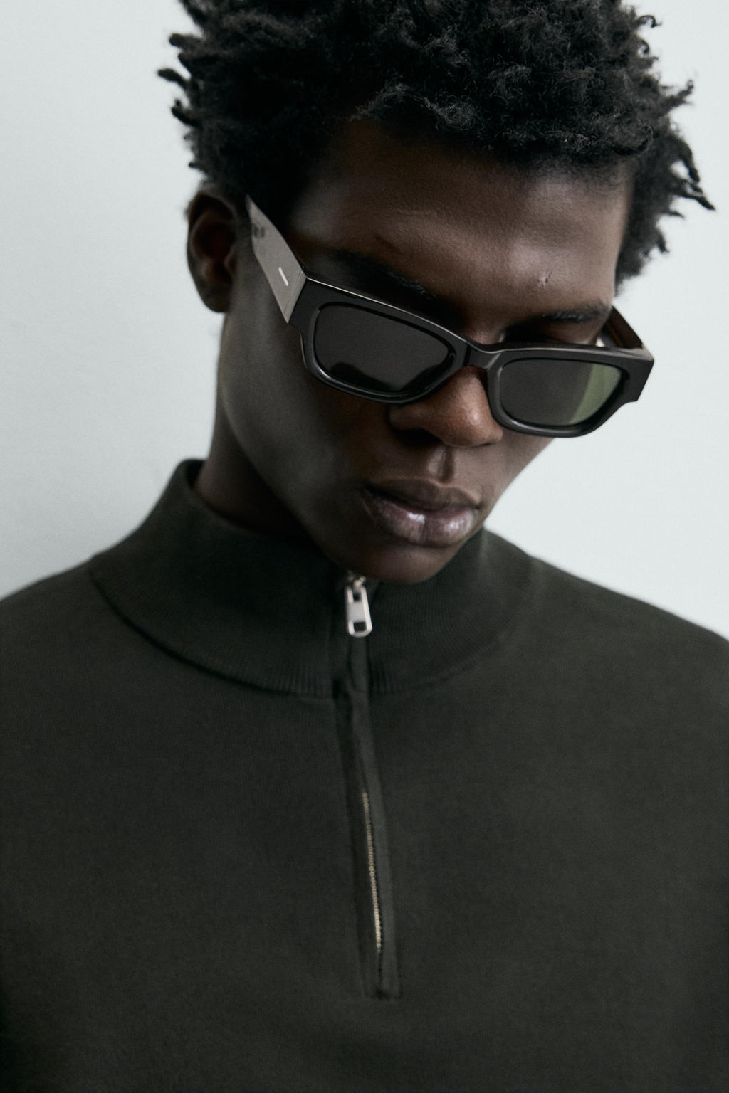 COTTON QUARTER-ZIP JUMPER - Zara фото 7