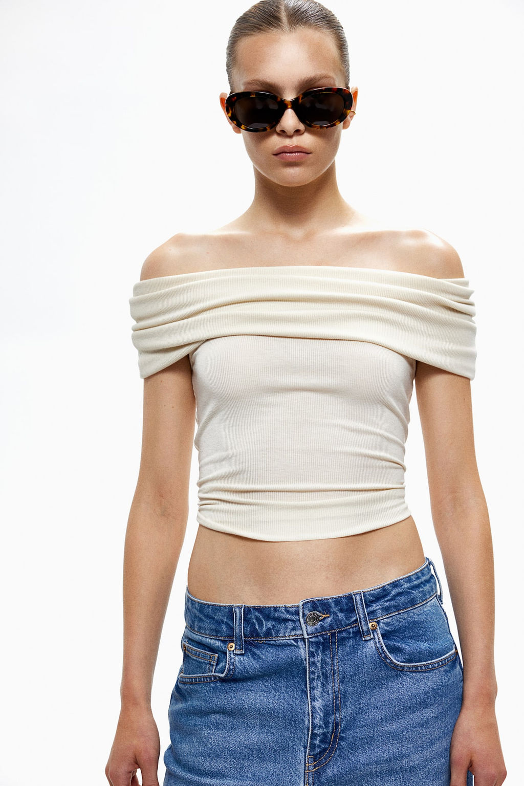 Slim Straight High Ankle Jeans - H&m фото 2