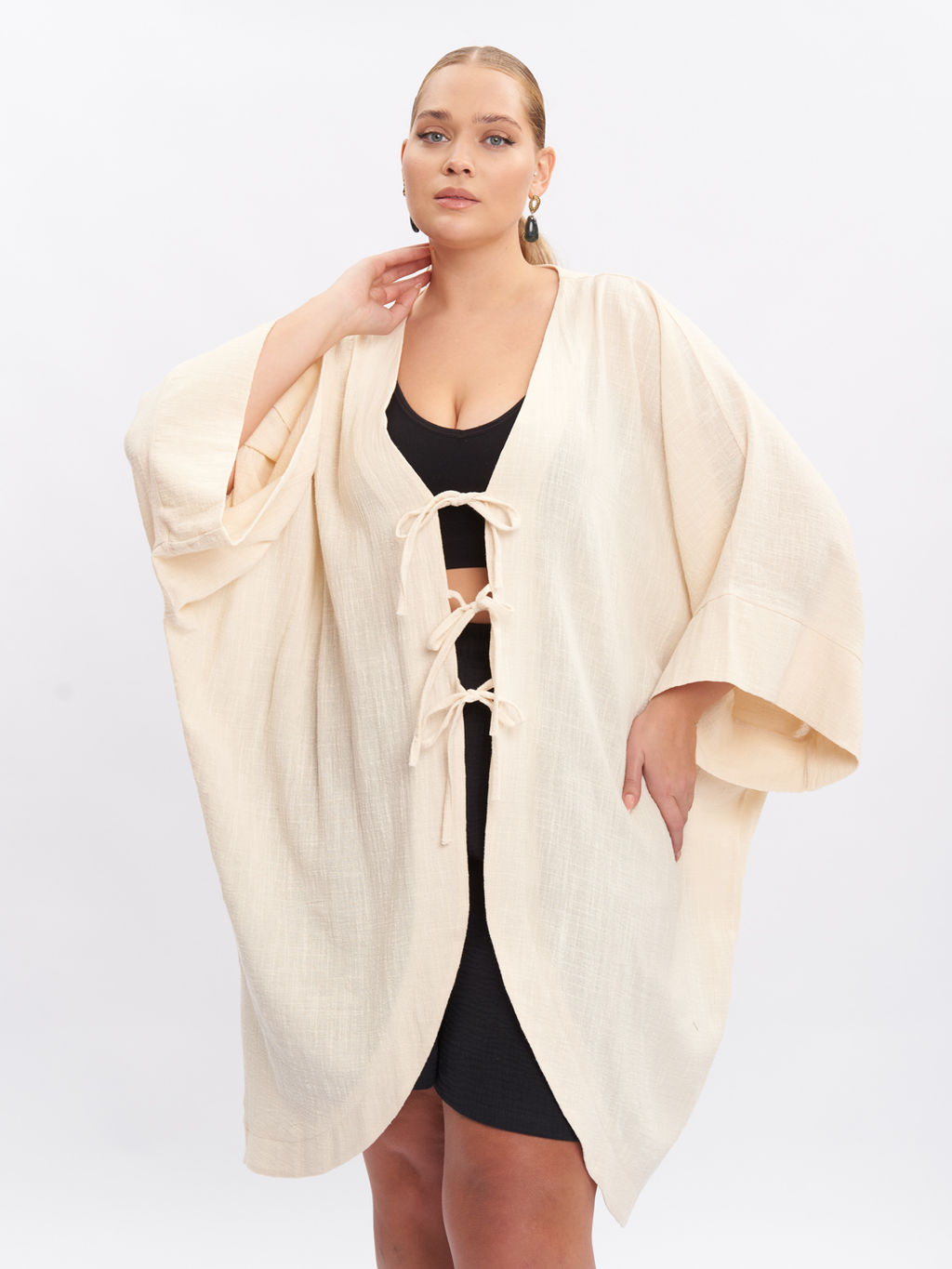 Кардиган из жатого хлопка KA01450WHT03 - Артесса фото 14
