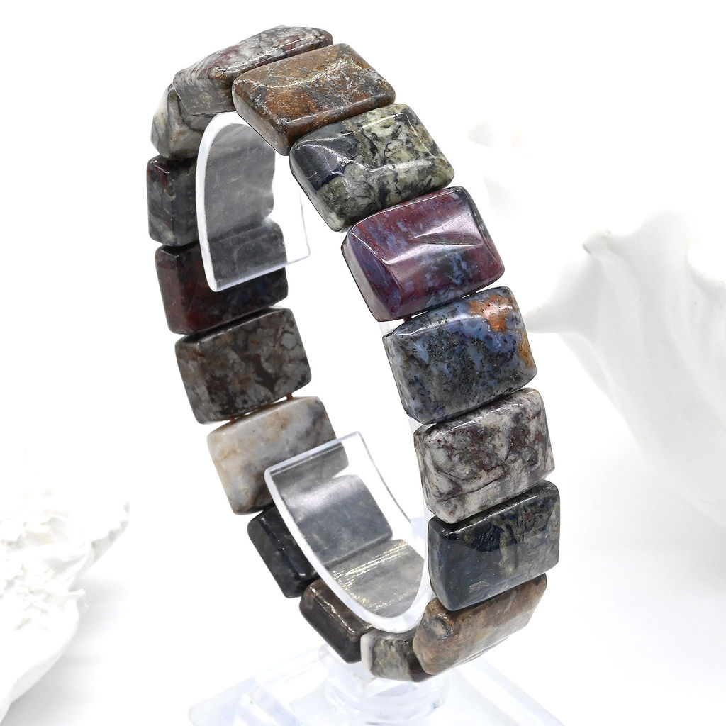 Браслет из Петерсита прямоугольник 17*12мм, 43,5г