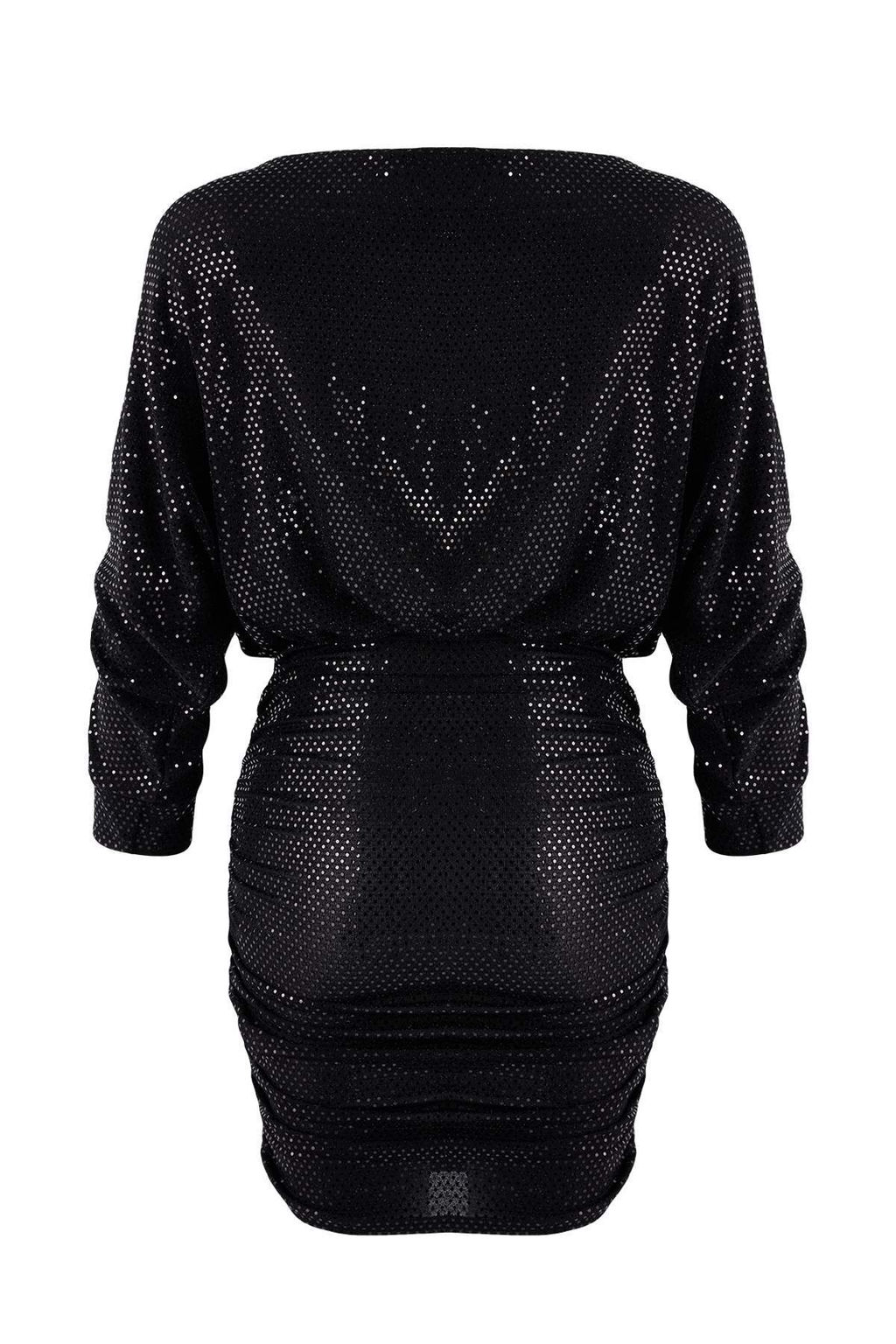 Siyah Payet Orme Mini S?k Abiye Gece Mezuniyet Y?lbas? Elbisesi TPRAW26EL00132 - Trendyolmilla фото 6