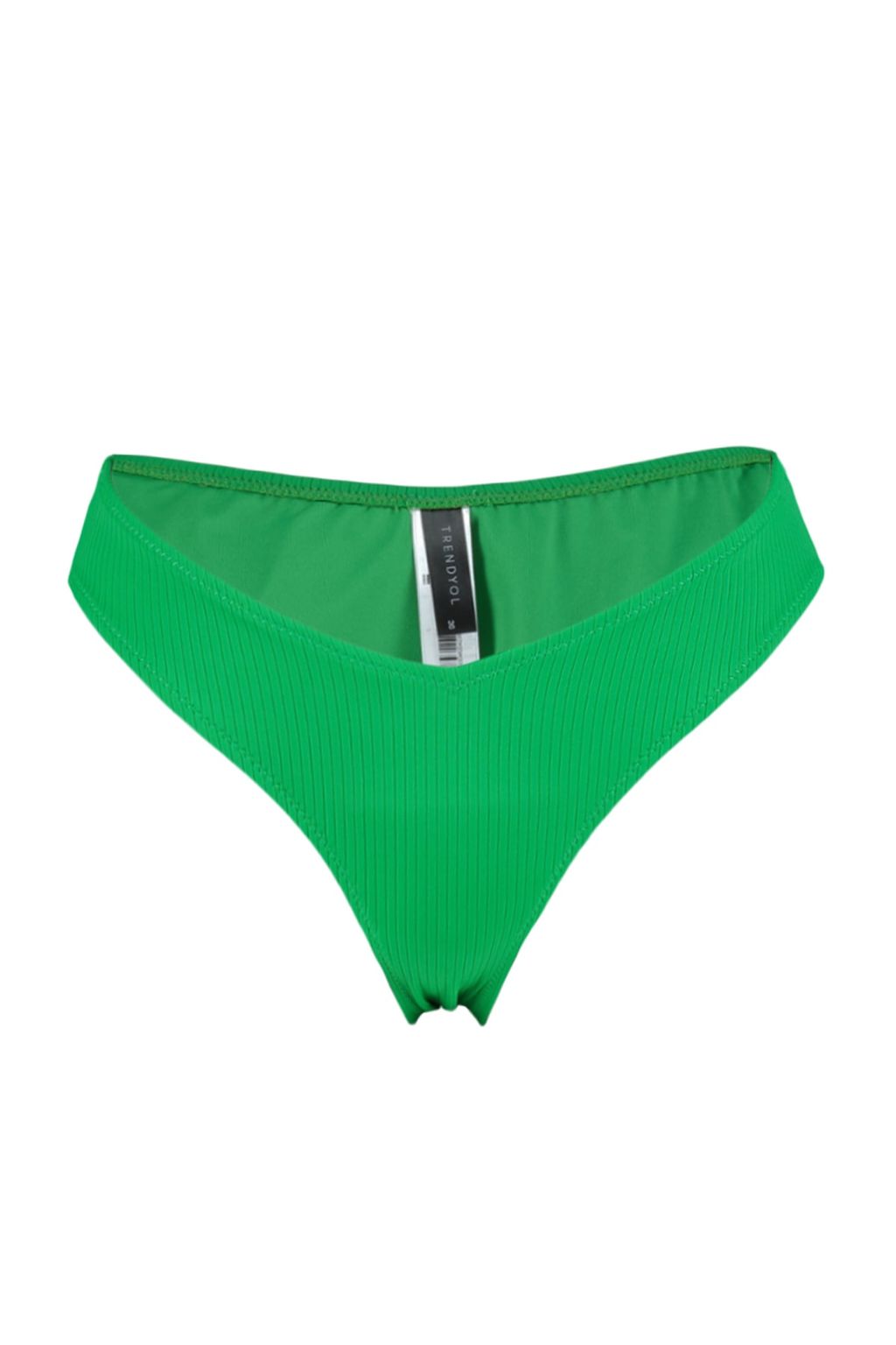 Yesil V Kesim Dokulu High Leg Bikini Alt? TBESS21BA0138
