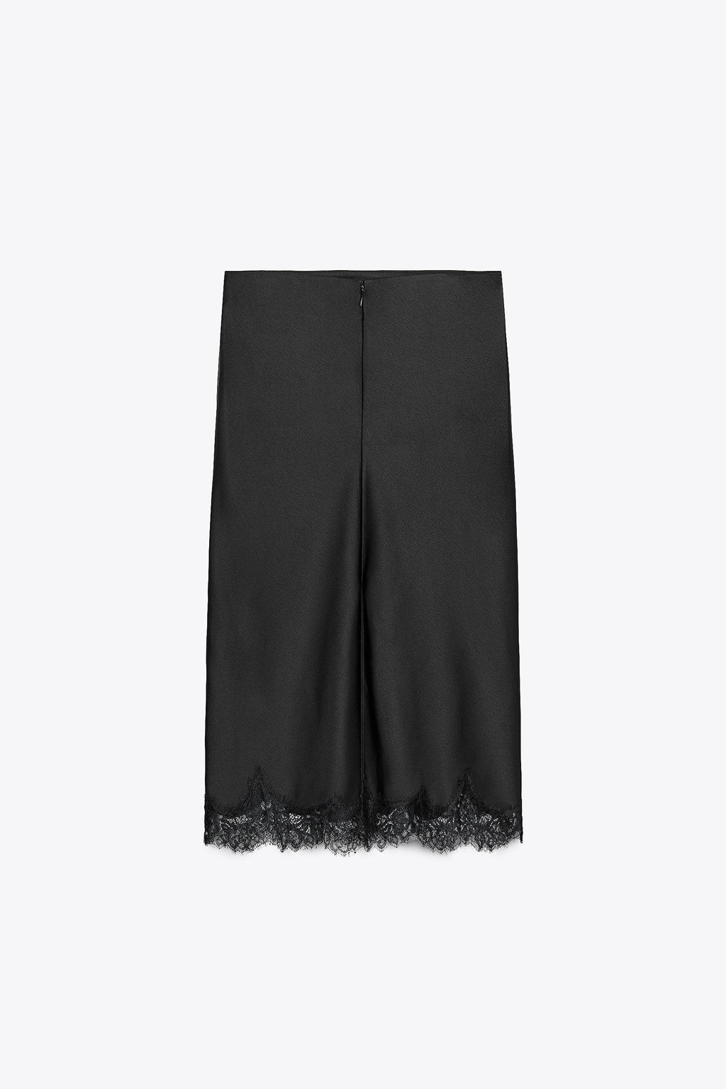 ZW COLLECTION SATIN LACE SKIRT - Zara фото 6