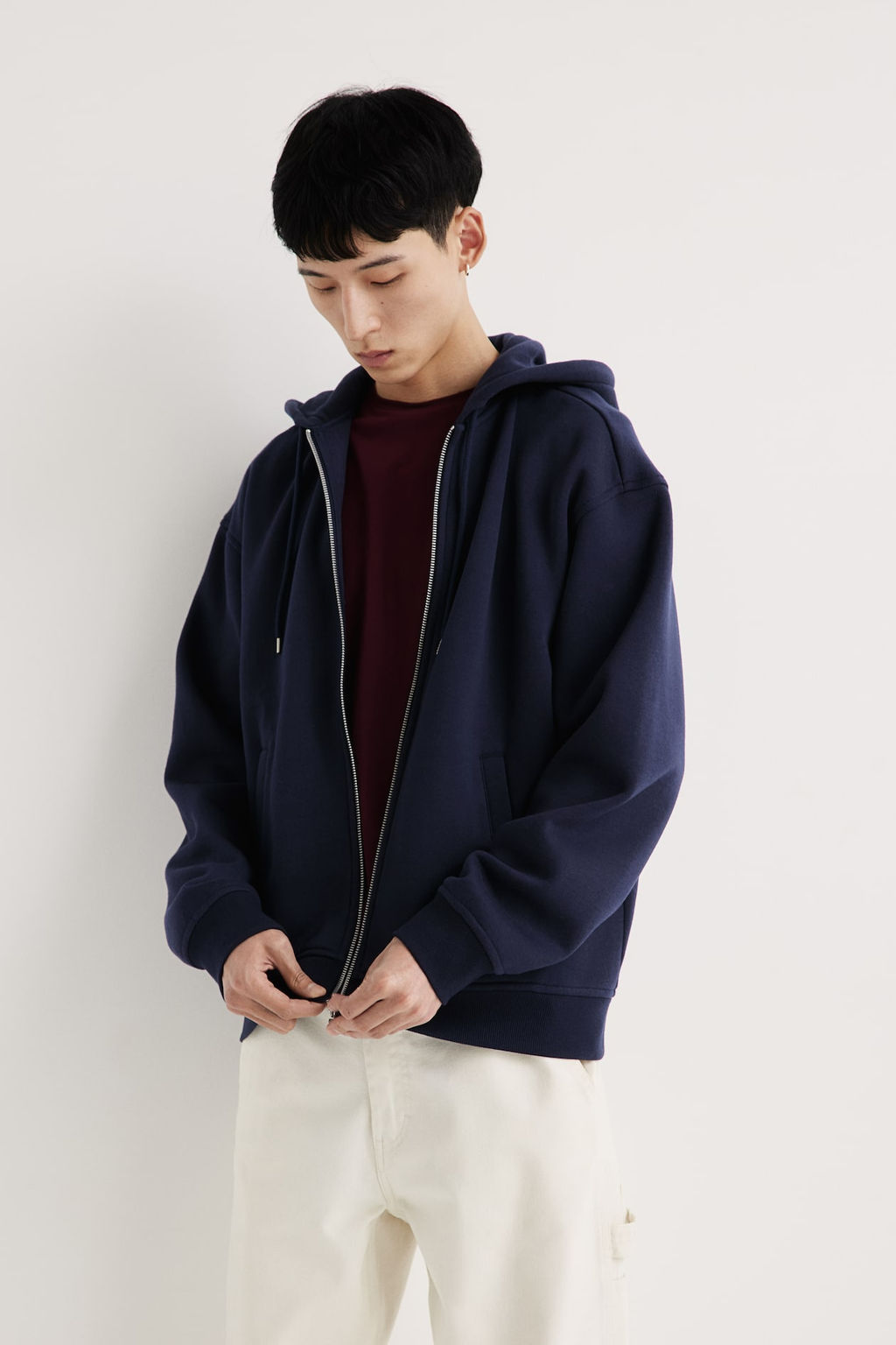 Chaqueta sudadera con cremallera Loose Fit