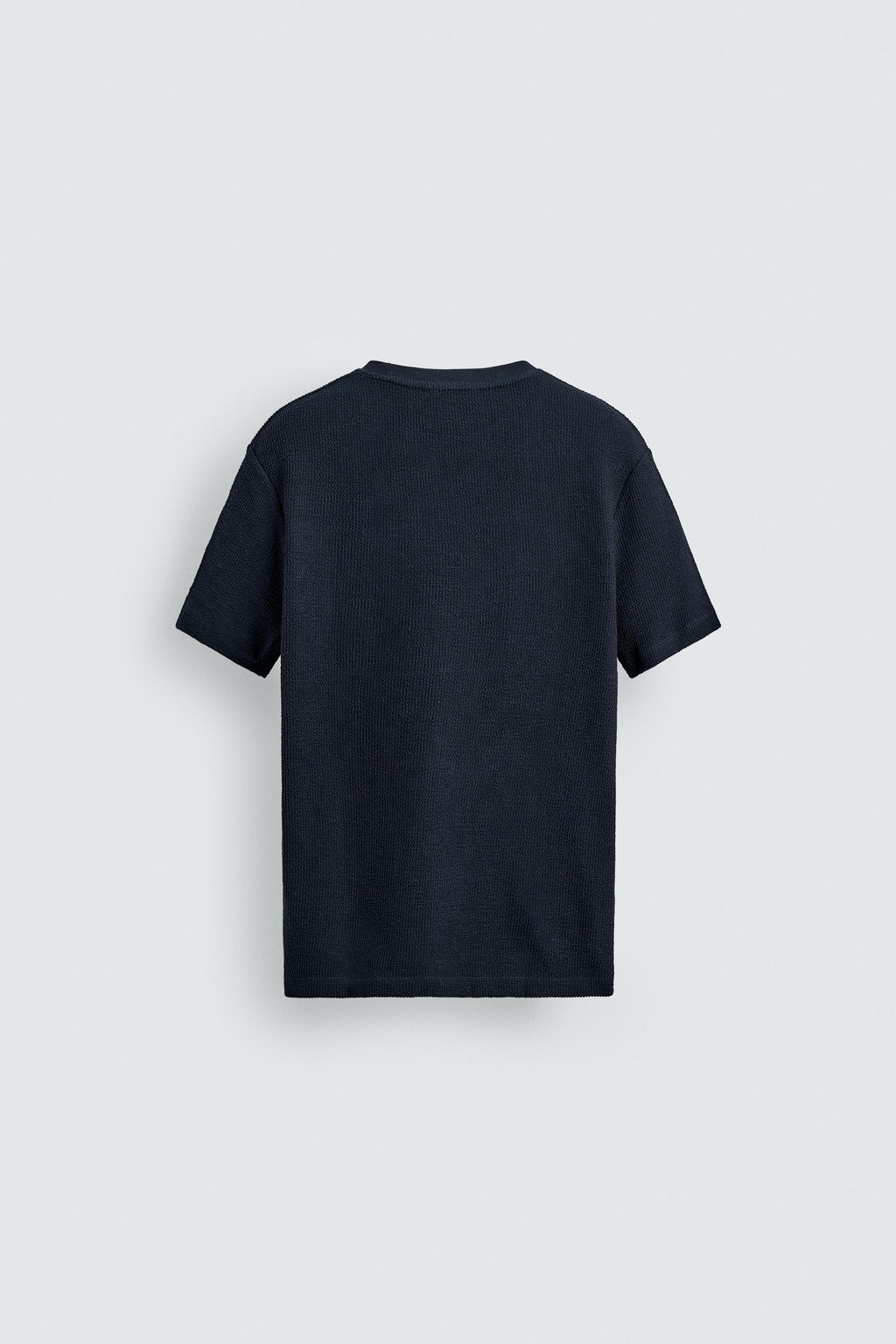 CAMISETA REGULAR FIT ESTRUCTURA / Marino - Zara фото 8