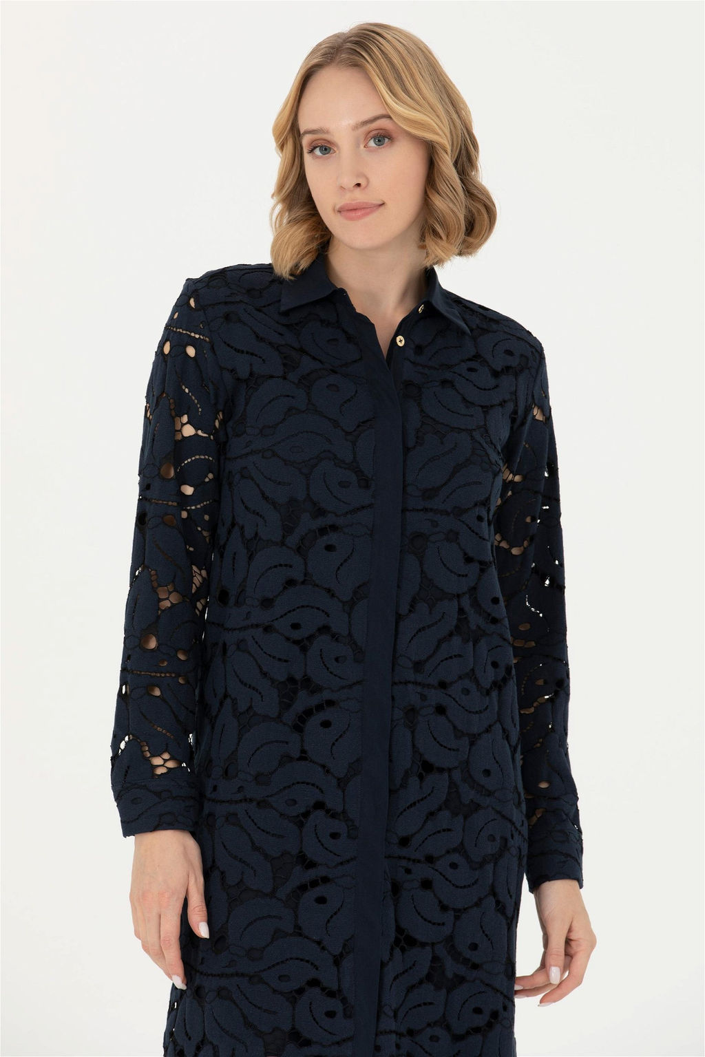 U. S. Polo Assn Женское темно-синее тканое платье - U.s. polo assn фото 4