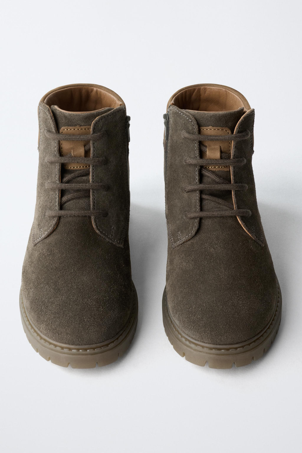LEATHER ANKLE BOOTS - Zara фото 4