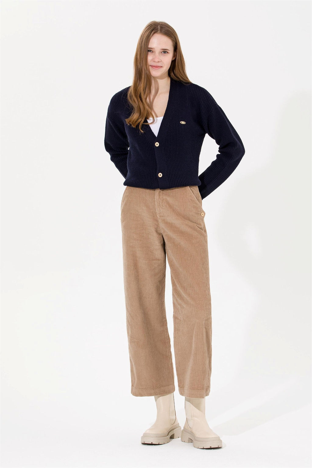 U. S. Polo Assn Женский темно-синий трикотажный кардиган - U.s. polo assn фото 8