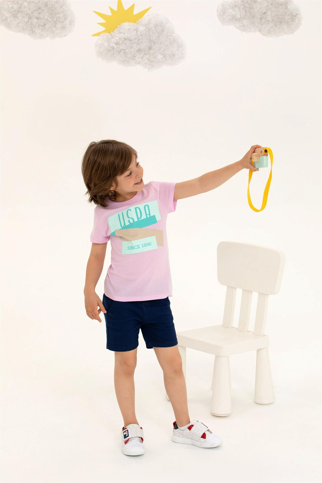 Детская футболка с круглым вырезом Магнолия Неожиданная скидка в корзине - U.s. polo assn фото 3