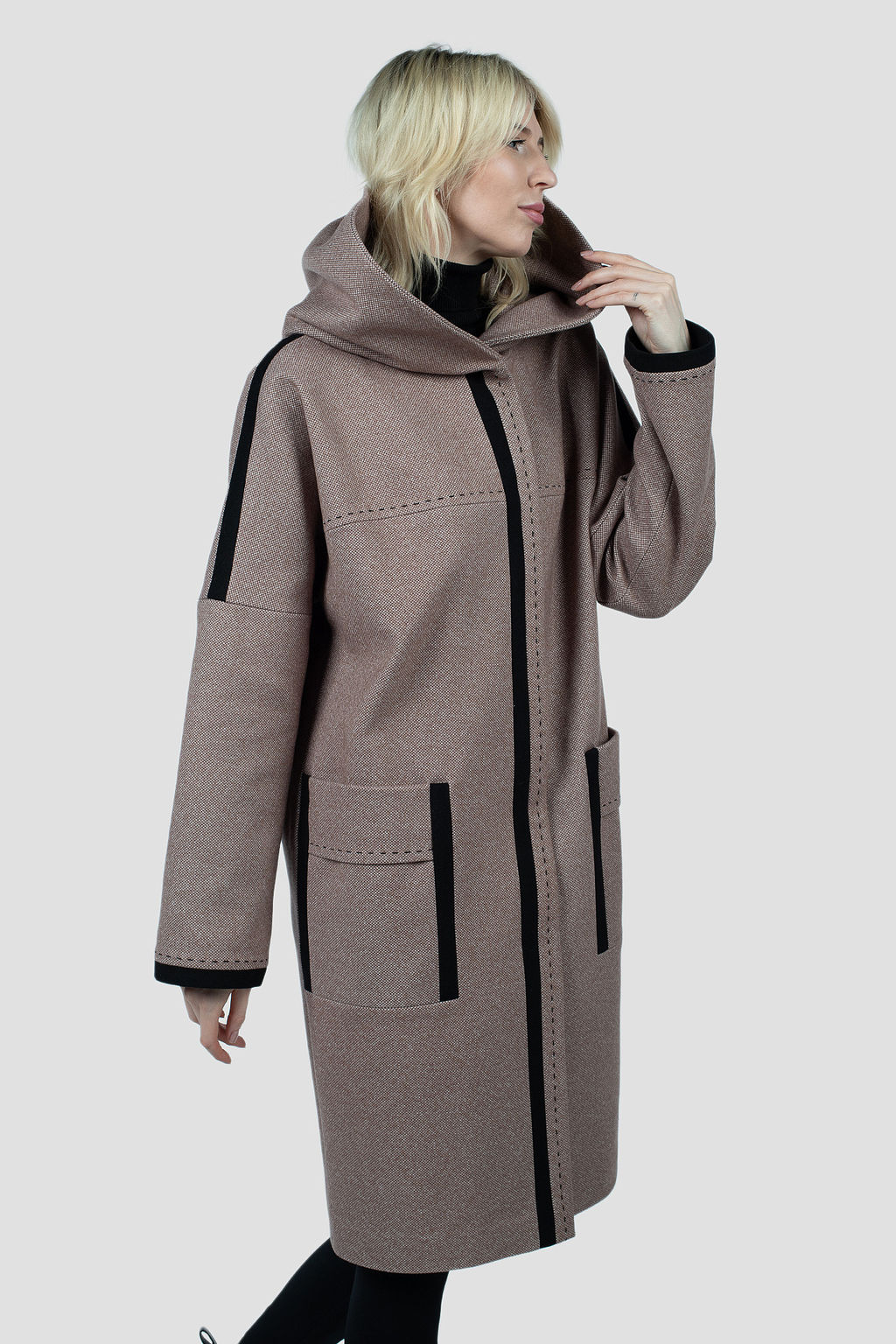 01-12240 Пальто женское демисезонное - El podio фото 3