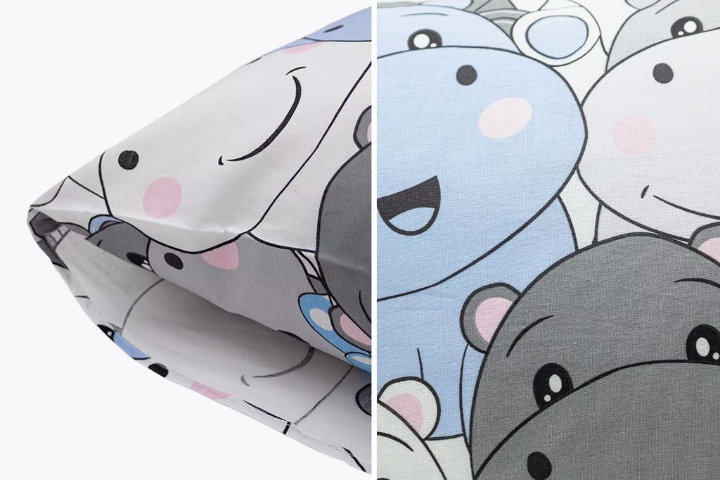 Наволочка 50*70 рис.5951-1 Бегемотики - Bravo фото 3