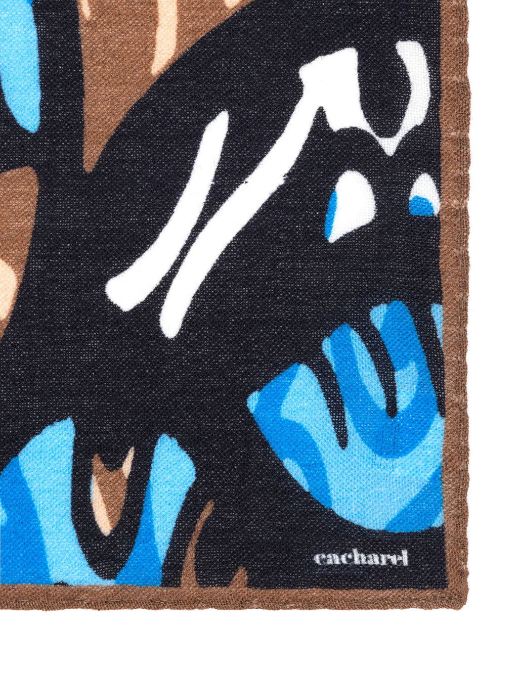 Коричневый шерстяной платок - Cacharel фото 5