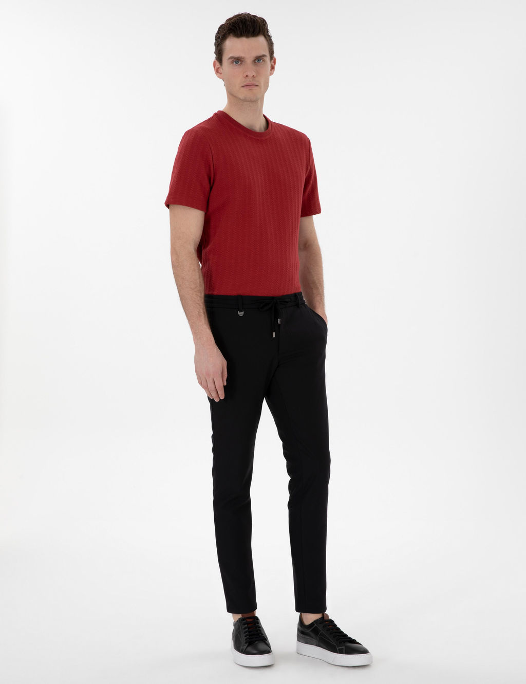 Siyah Klasik Jogger Pantolon