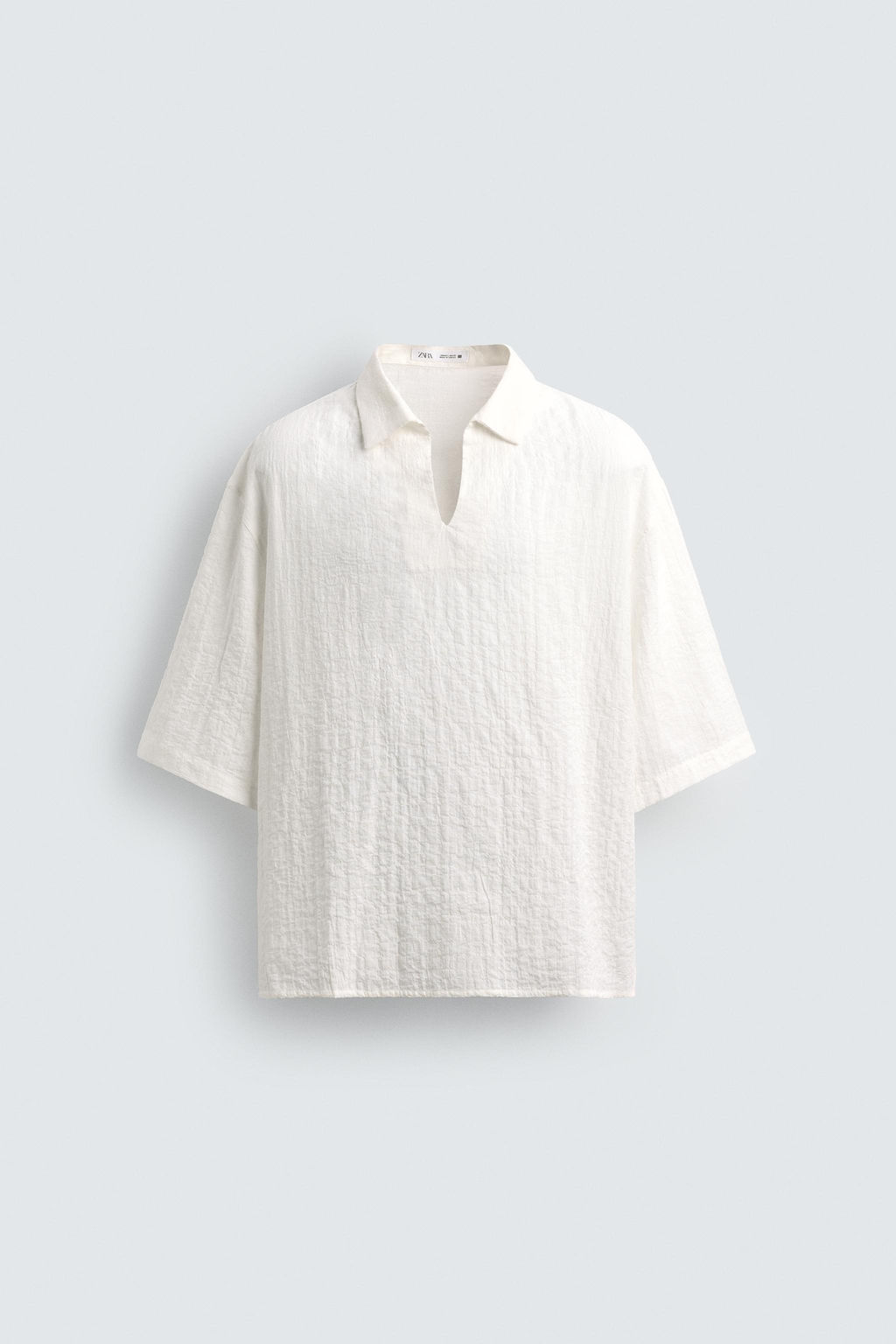 TEXTURED POLO SHIRT - Zara фото 15