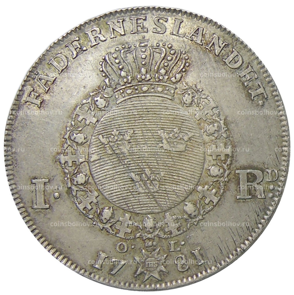 1 риксдалер 1781 года Швеция