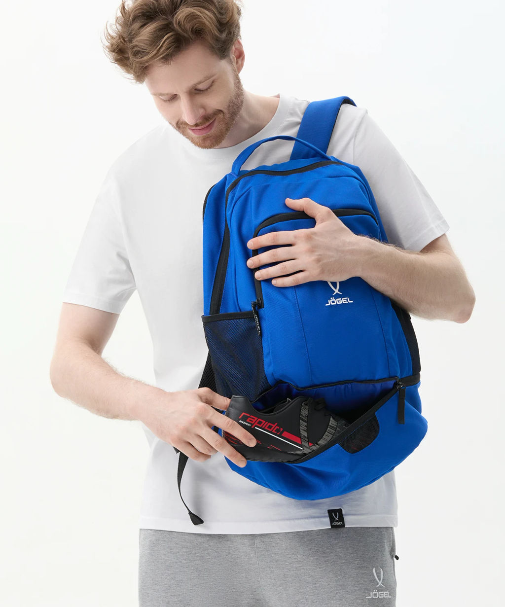 Рюкзак с двойным дном JOGEL CAMP Double Bottom 2.0, синий  фото 12