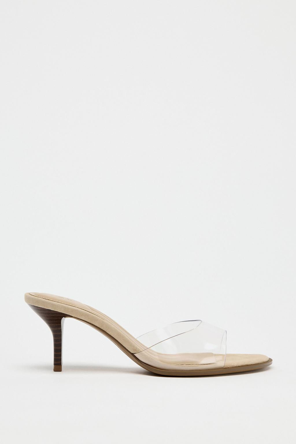 VINYL HEELED SANDALS - Zara фото 2