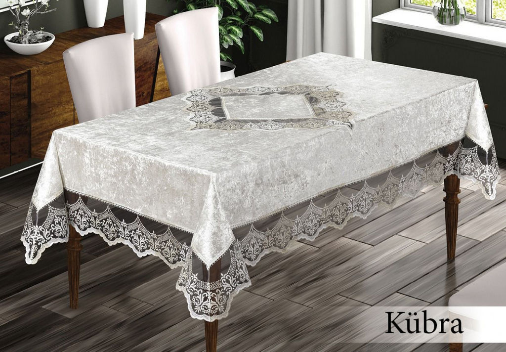 Скатерть EFOR KUBRA 160*220 прямоугольная капучино (S.KAHVE)