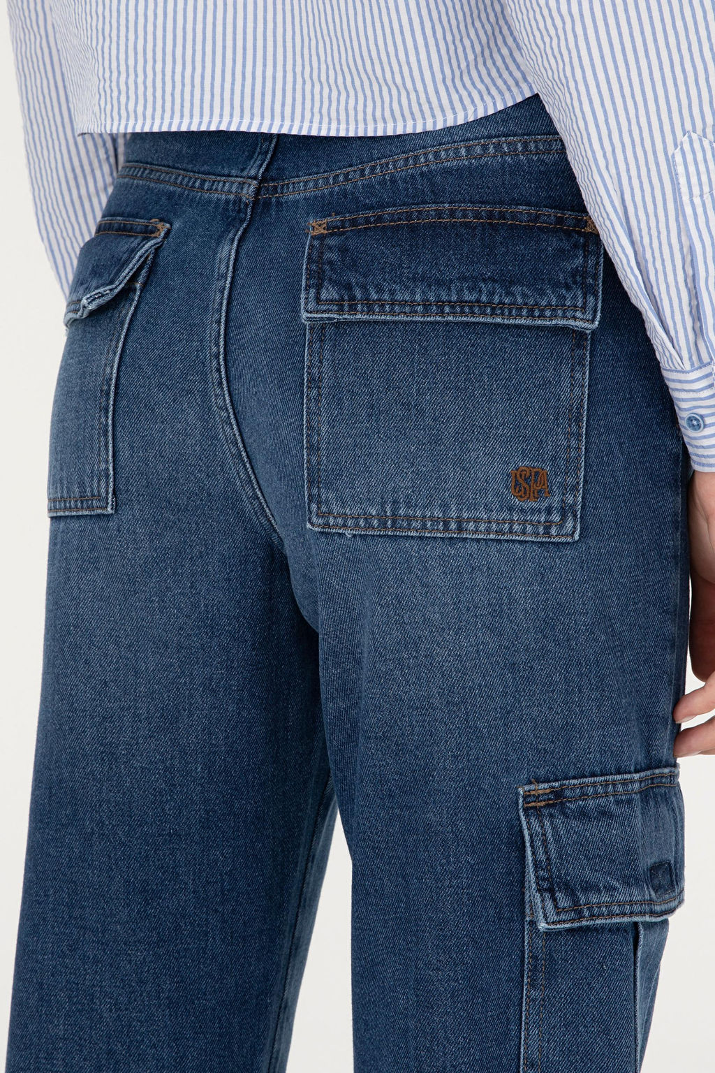 Женские синие джинсовые брюки Неожиданная скидка в корзине - U.s. polo assn фото 6