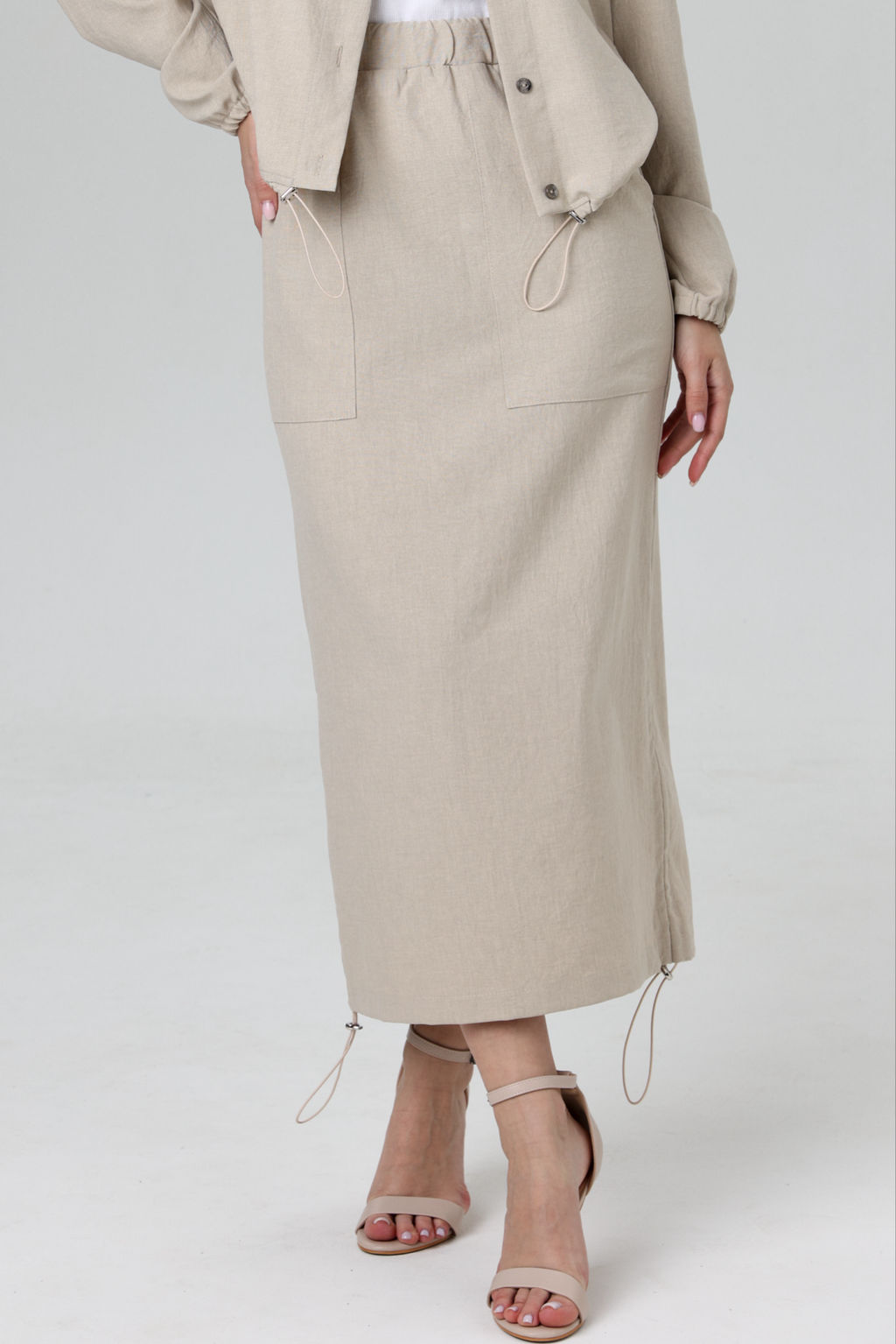 Юбка женская 132/01/Бежевый - Rise фото 2