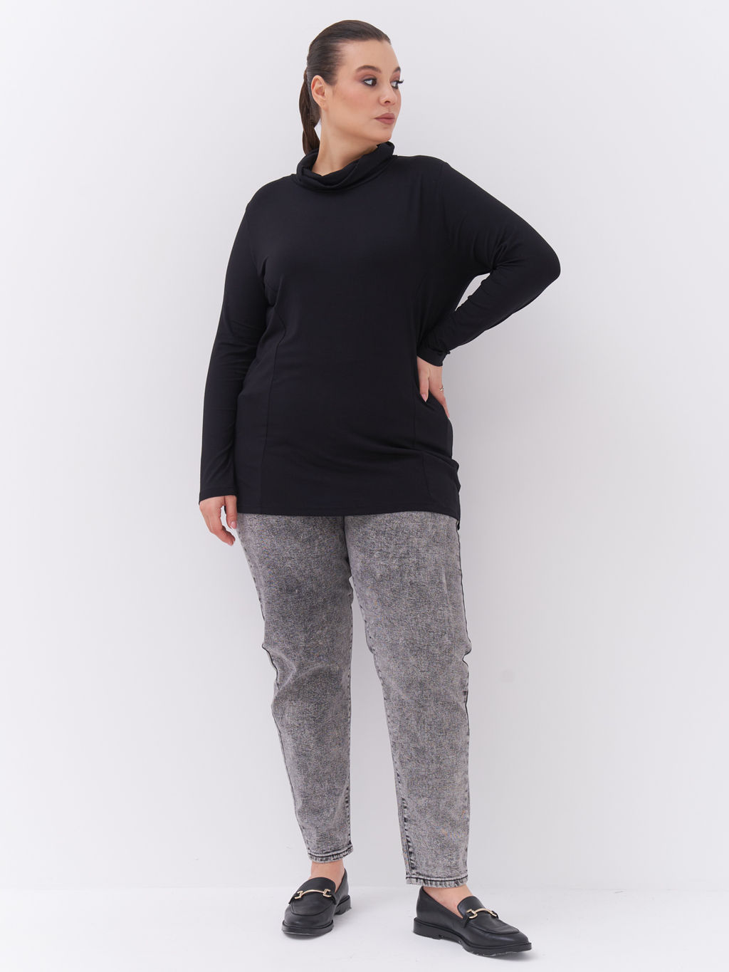 Водолазка из вискозы VD01103BLK00 - Артесса фото 7